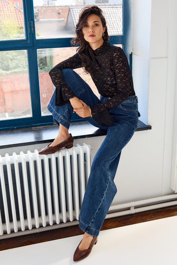 Alwane Lace Top Black