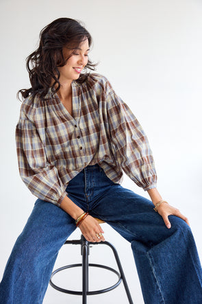 Onaïs Check Blouse