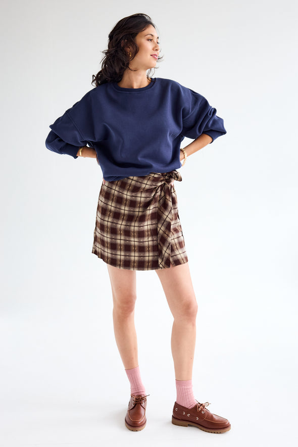 Coline Check Skirt
