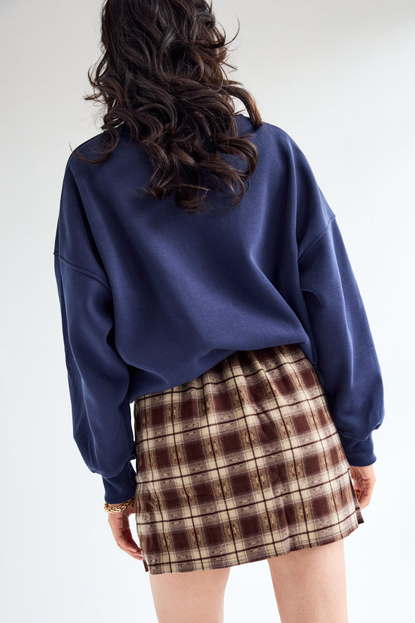 Coline Check Skirt