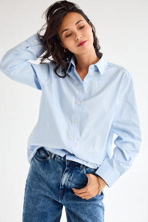 Ester Relaxed Shirt Cashmere Blue