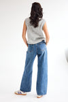 Celestin Denim Mid Wide Dark Blue