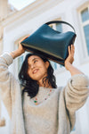 Stella Medium Leather Bag Black
