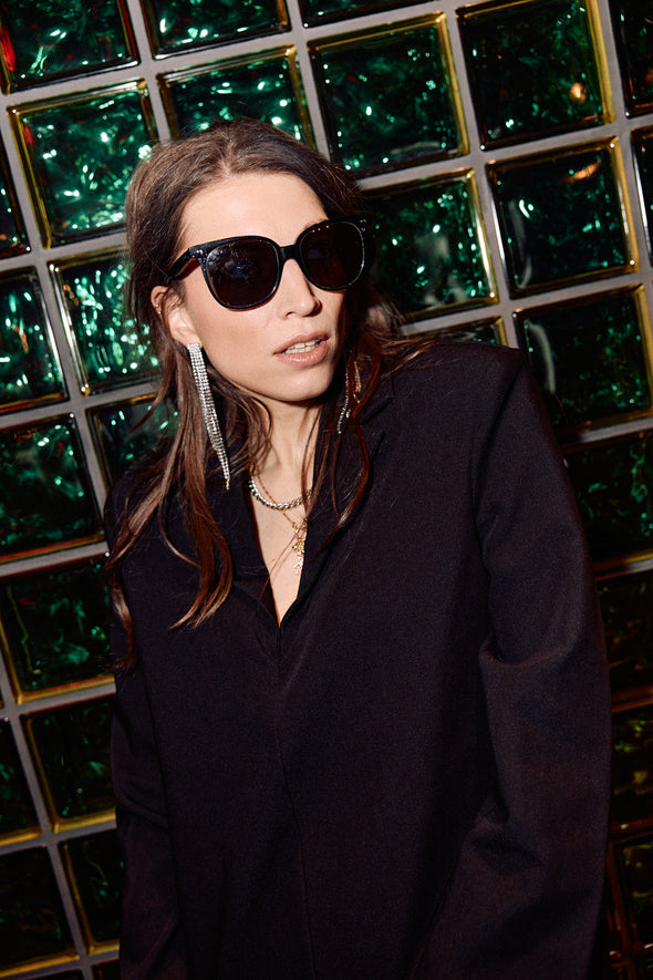 Sylvie Short Dress Black