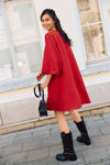 Amida Short Dress Red Checks