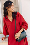 Amida Short Dress Red Checks