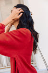 Amida Short Dress Red Checks
