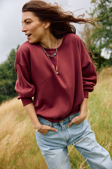 Olivia Sweater Burgundy