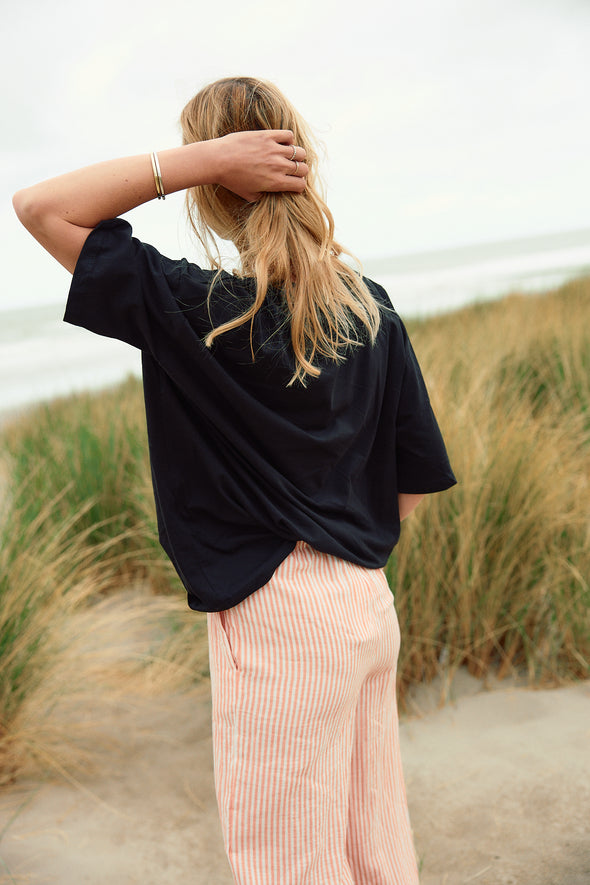 Raja Trousers Tangerine Stripes