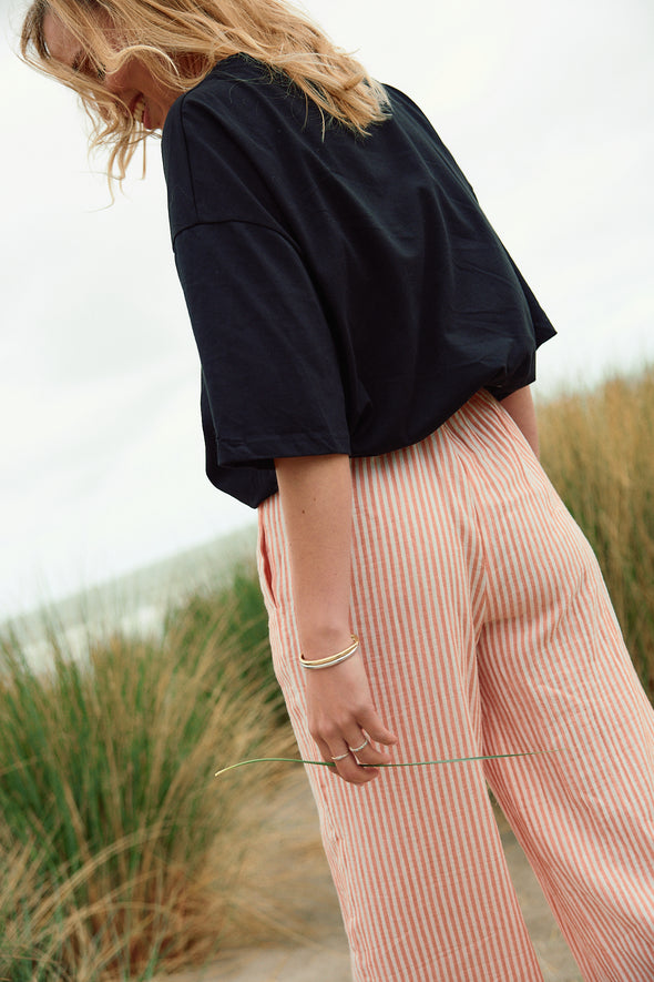 Raja Trousers Tangerine Stripes