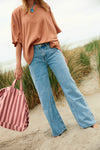 Celestin Denim Mid Wide Blue