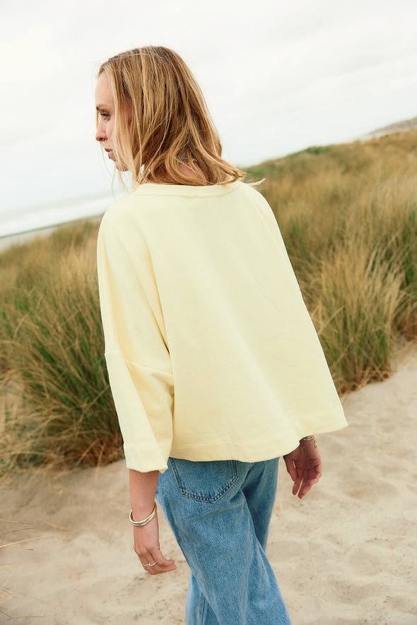 Hannah Sweat Top Butter Yellow