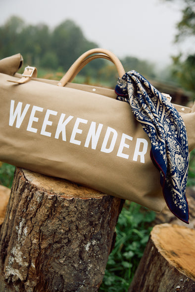 Weekender Canvas Utility Bag Khaki