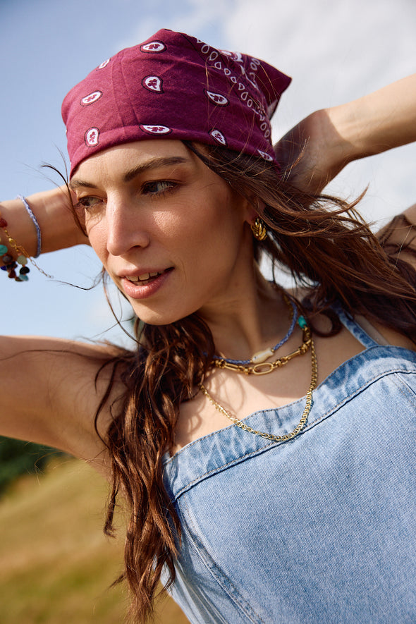 Bandana Scarf Bordeaux