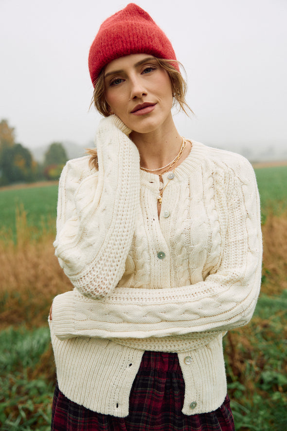 Lola Cardigan Ecru