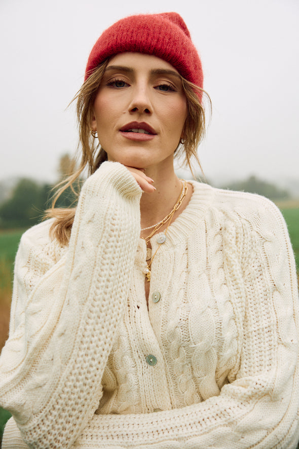 Lola Cardigan Ecru