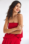 Leonore Tube Top Red