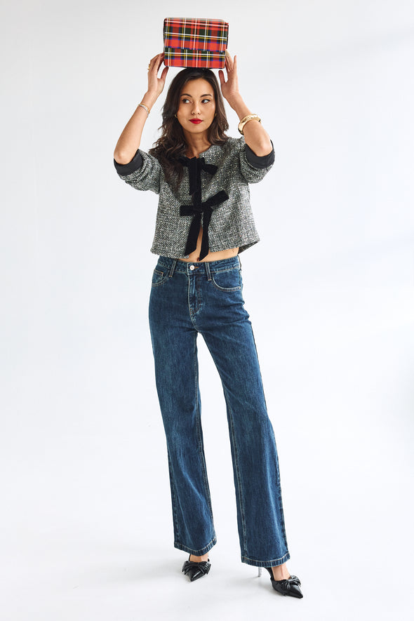 Capucine Wide Denim Dark Blue