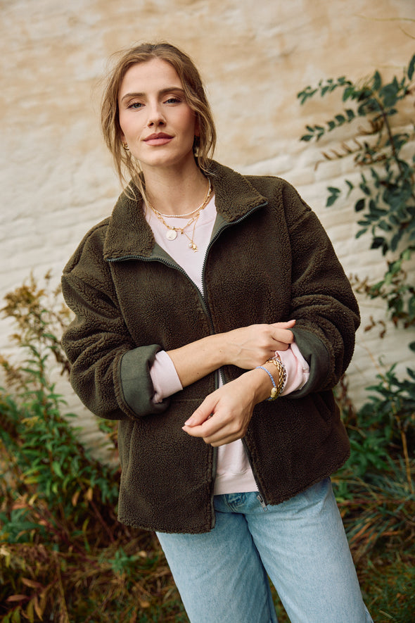 Monti Teddy Jacket Hunter