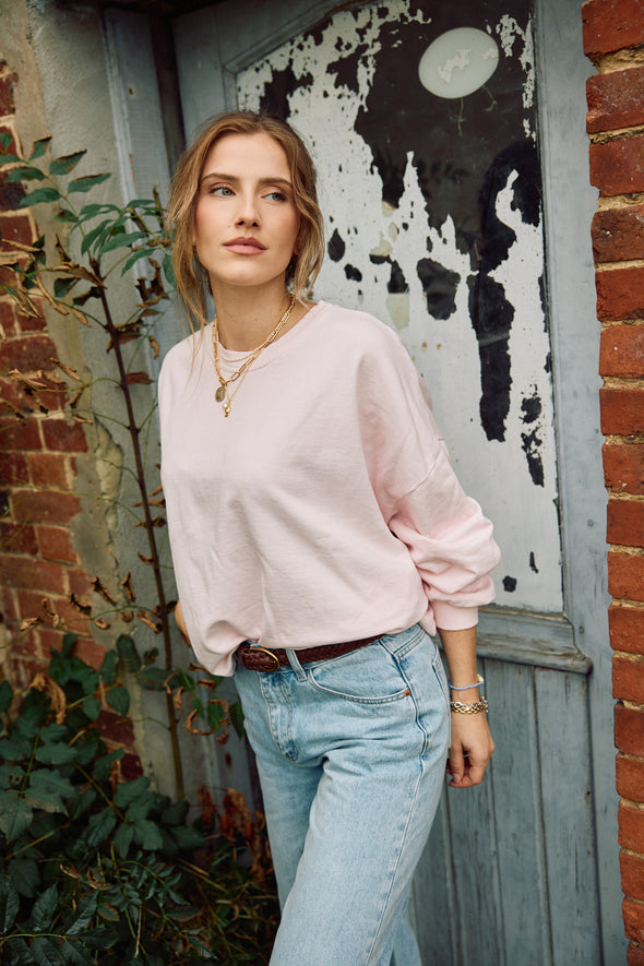 Diane Vintage Sweater Baby Pink