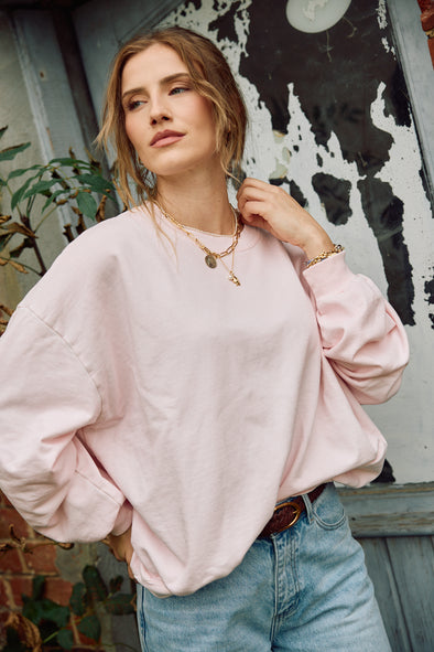 Diane Vintage Sweater Baby Pink