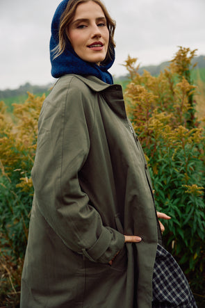 Enise Coat Army Green