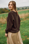 Sweet Monroe Cardigan Dark Stone