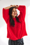Vic Mohair Knit Red