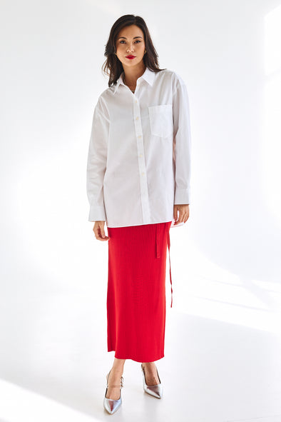 Carly Ankle Skirt Equestrian Red