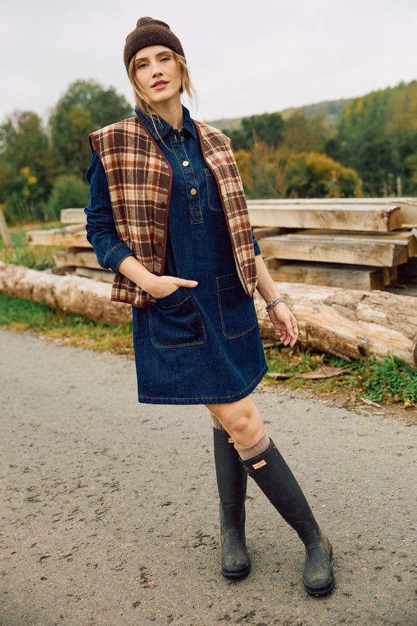 Rebecca Denim Dress Brut