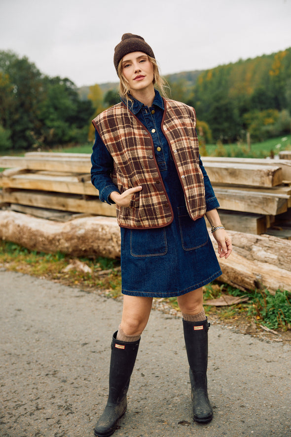 Rebecca Denim Dress Brut