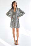 Selima Short Dress Silver