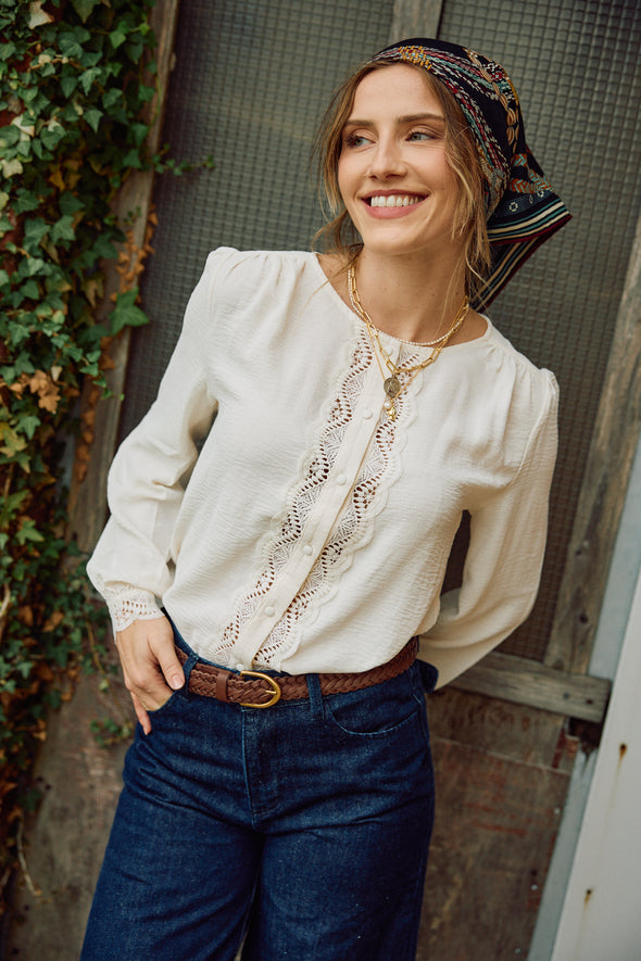 Daphne Blouse Ivory