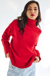 Kamma Rollneck Knit Equestrian Red