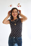 Anaïs Polkadot Top
