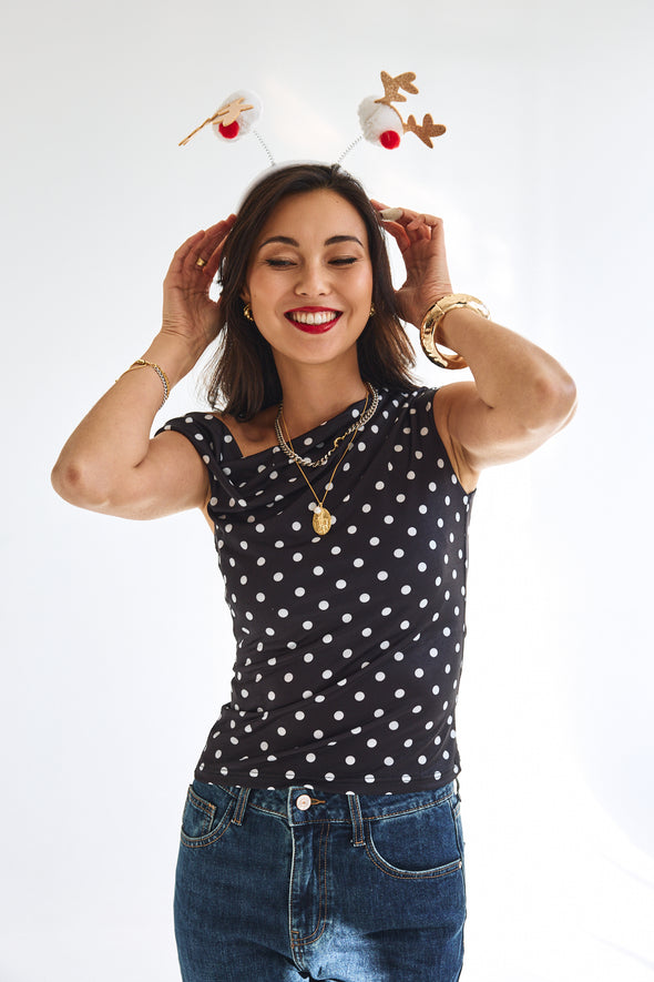 Anaïs Polkadot Top