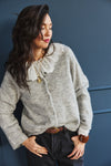 Lulu New Cardigan Light Grey Melange