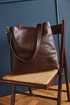 Vita Mia Leather Shoulder Bag Browny Lézard