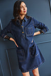 Rebecca Denim Dress Brut