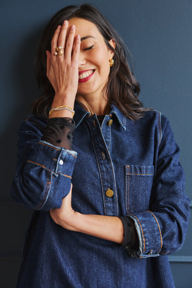 Rebecca Denim Dress Brut