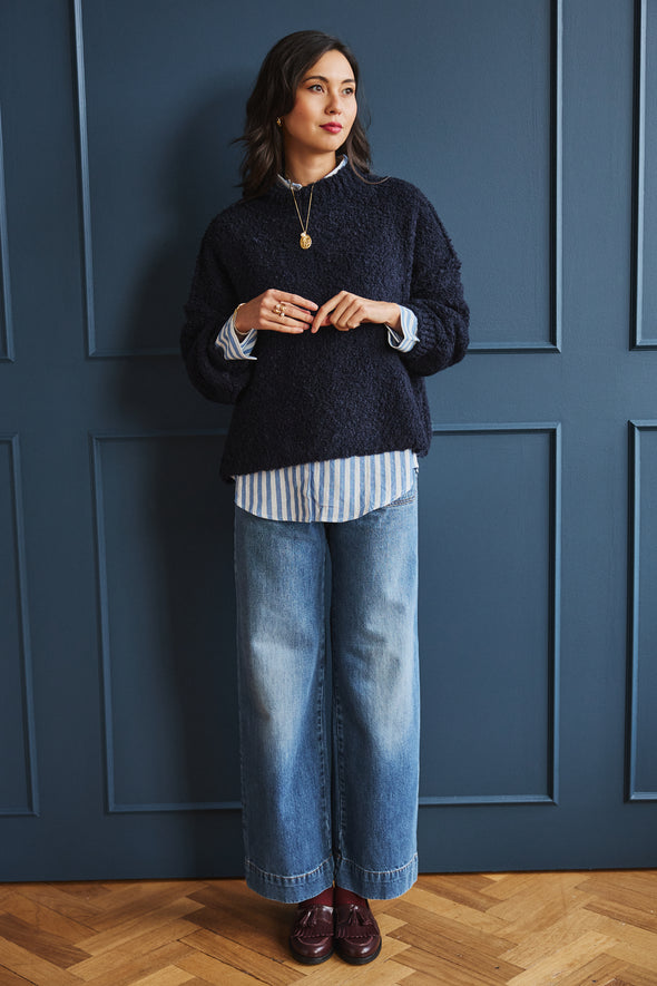 Noah Teddy Knit Navy