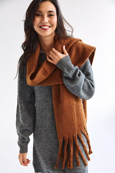 Le Big Scarf Chestnut