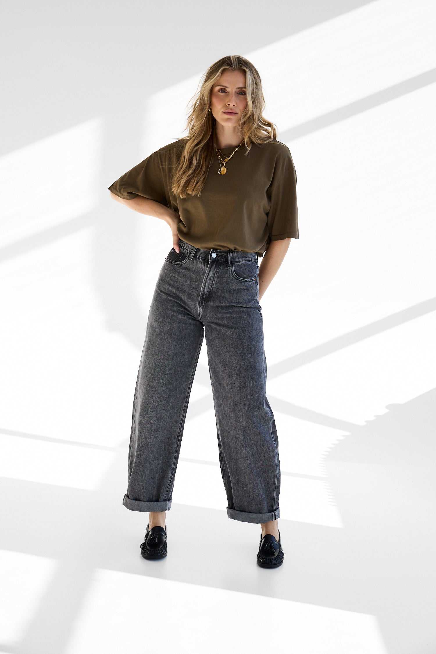 Brune Barrel Denim Grey