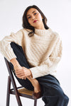 Nelly Batsleeve Cable Knit