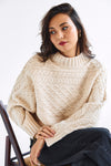 Nelly Batsleeve Cable Knit
