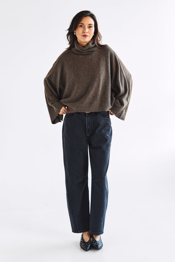 Elina Knit Cape Rollneck