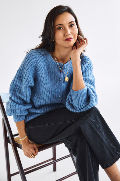 Jolene Cardigan Blue Haze