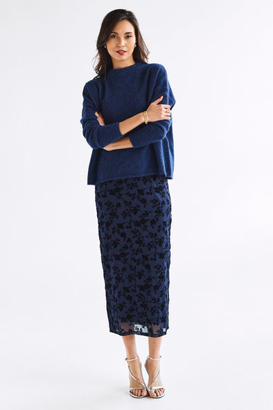 Kunlun Merino Jumper Blue