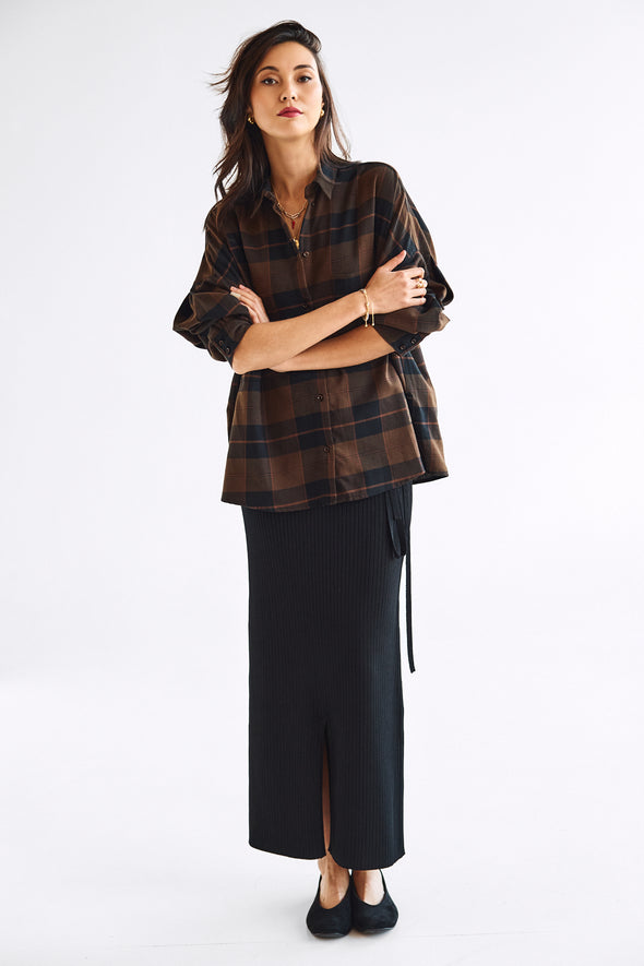 Carly Ankle Skirt Black