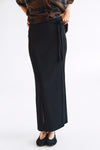 Carly Ankle Skirt Black
